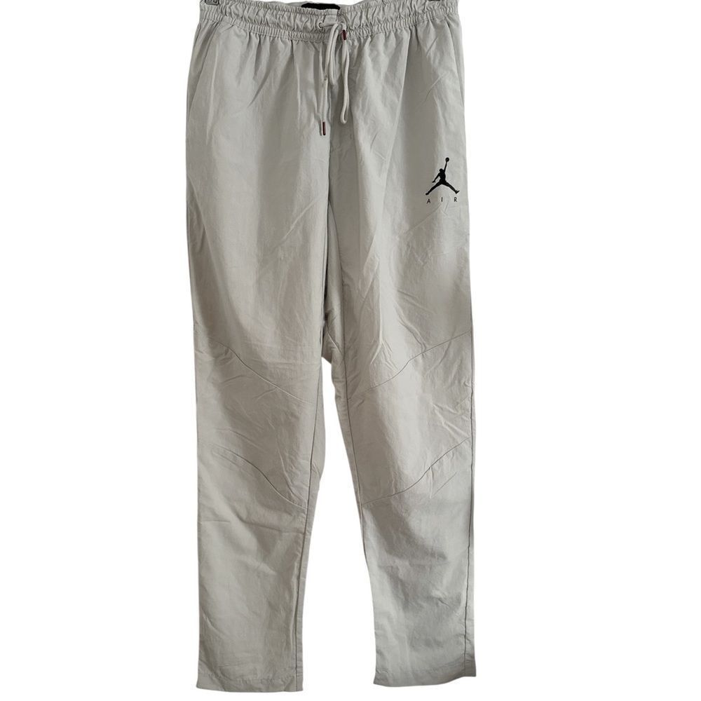 Jordan Cream Sweatpants with Jumpman Logo and Elastic Waistband